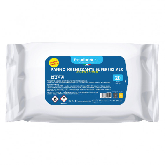 Panno igienizzante ALX per Superfici con Alcool Eurodex