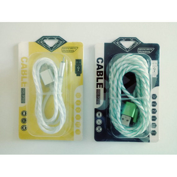 Cavi micro USB con Luci LED 1 metro 2 metri