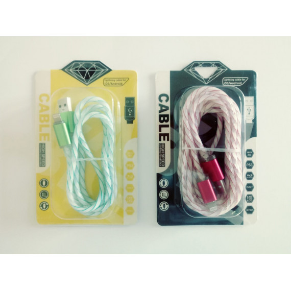 Cavi iPhone con luci LED 1 metro 2 metri